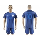 England #10 Rooney Away Soccer Country Jersey