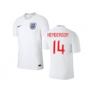 England #14 Henderson Home Thai Version Soccer Country Jersey