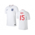 England #15 Dier Home Thai Version Soccer Country Jersey