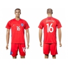 England #16 Jagielka Away Soccer Country Jersey1