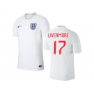 England #17 Livermore Home Thai Version Soccer Country Jersey