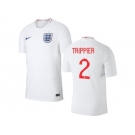 England #2 Trippier Home Thai Version Soccer Country Jersey