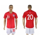 England #20 Alli Away Soccer Country Jersey