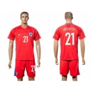 England #21 Welbeck Away Soccer Country Jersey1