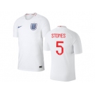 England #5 Stones Home Thai Version Soccer Country Jersey