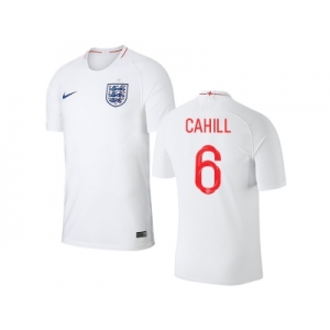 England #6 Cahill Home Thai Version Soccer Country Jersey