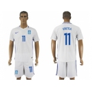 Greece #11 Vintra Home Soccer Country Jersey