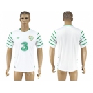 Ireland Blank White Away Soccer Country Jersey