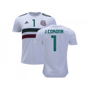 Mexico #1 J.Corona Away Soccer Country Jersey