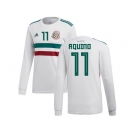 Mexico #11 Aquino Away Long Sleeves Soccer Country Jersey