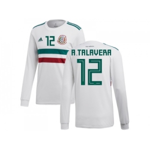Mexico #12 A.Talavera Away Long Sleeves Soccer Country Jersey