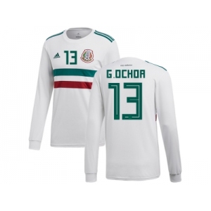 Mexico #13 G.Ochoa Away Long Sleeves Soccer Country Jersey