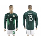 Mexico #13 G.Ochoa Home Long Sleeves Soccer Country Jersey