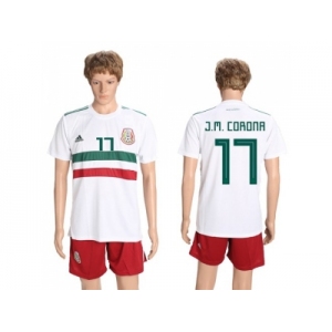 Mexico #17 J.M.Corona Away Soccer Country Jersey