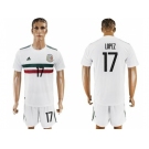 Mexico #17 Lopez Away Soccer Country Jersey