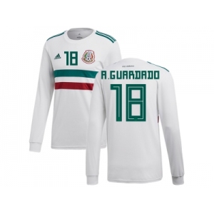 Mexico #18 A.Guardado Away Long Sleeves Soccer Country Jersey