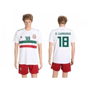 Mexico #18 A.Guardado Away Soccer Country Jersey