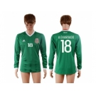 Mexico #18 A.Guardado Home Long Sleeves Soccer Country Jersey1