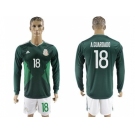 Mexico #18 A.Guardado Home Long Sleeves Soccer Country Jersey