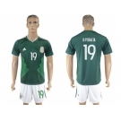 Mexico #19 O.Peralta Green Home Soccer Country Jersey