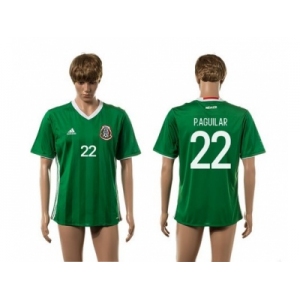 Mexico #22 P.Aguilar Green Home Soccer Country Jersey2