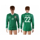 Mexico #22 P.Aguilar Home Long Sleeves Soccer Country Jersey1