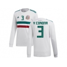 Mexico #3 Y.Corona Away Long Sleeves Soccer Country Jersey