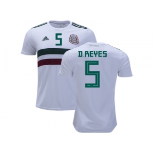 Mexico #5 D.Reyes Away Soccer Country Jersey