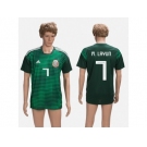 Mexico #7 M.Layun Green Training Soccer Country Jersey