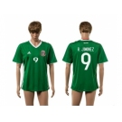 Mexico #9 R.Jimenez Green Home Soccer Country Jersey3