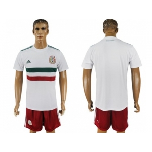 Mexico Blank Away Soccer Country Jersey