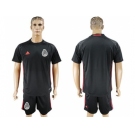 Mexico Blank Black Goalkeeper Soccer Country Jersey