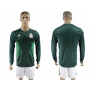 Mexico Blank Home Long Sleeves Soccer Country Jersey