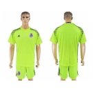 Mexico Blank Shiny Green Goalkeeper Soccer Country Jersey