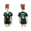 Mexico #14 J.Hernandez Home Soccer Country Jersey