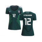 Women Mexico #12 A.Talavera Home Soccer Country Jersey