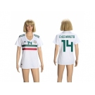 Women Mexico #14 Chicharito Away Soccer Country Jersey