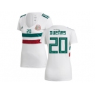 Women Mexico #20 Duenas Away Soccer Country Jersey