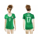 Women's Mexico #17 Lopez Home Soccer Country Jersey