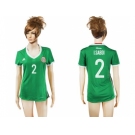 Women's Mexico #2 I.Saboi Home Soccer Country Jersey