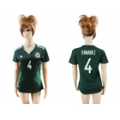 Women's Mexico #4 R.Marquez Home Soccer Country Jersey