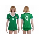 Women's Mexico #9 Borgetti Home Soccer Country Jersey