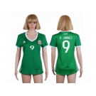 Women's Mexico #9 R.Jimenez Home Soccer Country Jersey