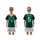 Northern Ireland #5 J.Evans Green Home Kid Soccer Country Jersey