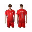 Poland #1 Dudek Away Soccer Country Jersey