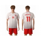 Poland #11 Grosicki Home Soccer Country Jersey