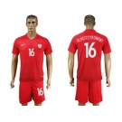 Poland #16 Blaszczykowski Away Soccer Country Jersey