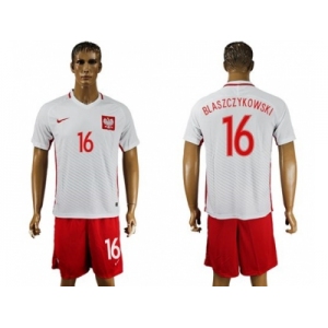 Poland #16 Blaszczykowski Home Soccer Country Jersey