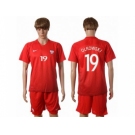 Poland #19 Olkowski Away Soccer Country Jersey