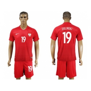 Poland #19 Zielinski Away Soccer Country Jersey